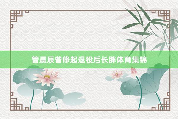 管晨辰曾修起退役后长胖体育集锦