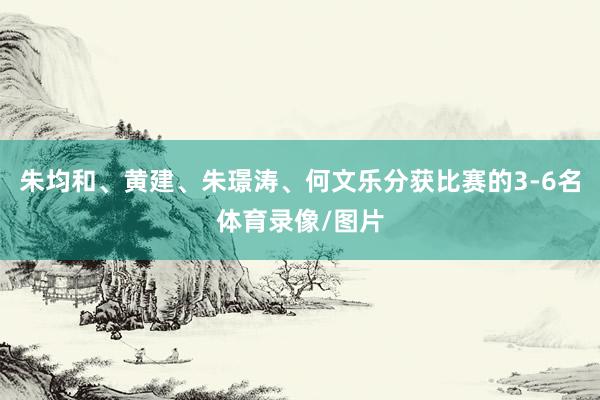 朱均和、黄建、朱璟涛、何文乐分获比赛的3-6名体育录像/图片