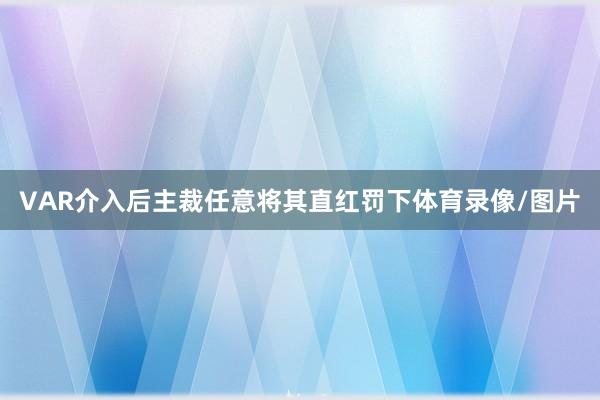VAR介入后主裁任意将其直红罚下体育录像/图片
