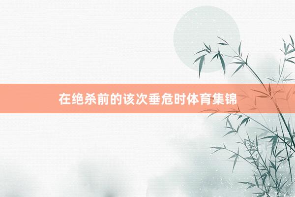 在绝杀前的该次垂危时体育集锦