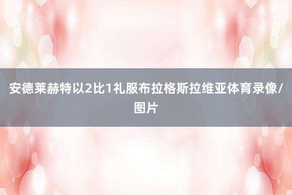 安德莱赫特以2比1礼服布拉格斯拉维亚体育录像/图片