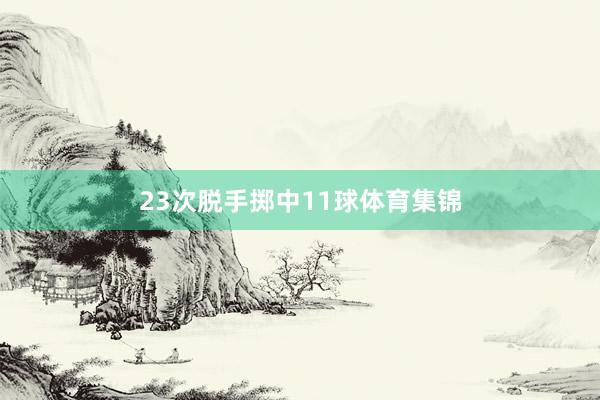 23次脱手掷中11球体育集锦