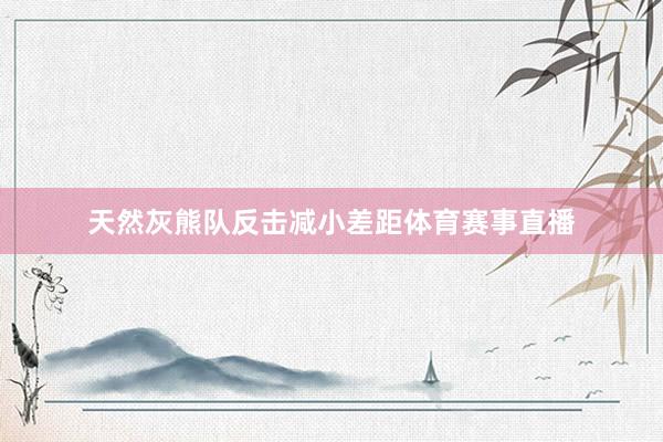 天然灰熊队反击减小差距体育赛事直播