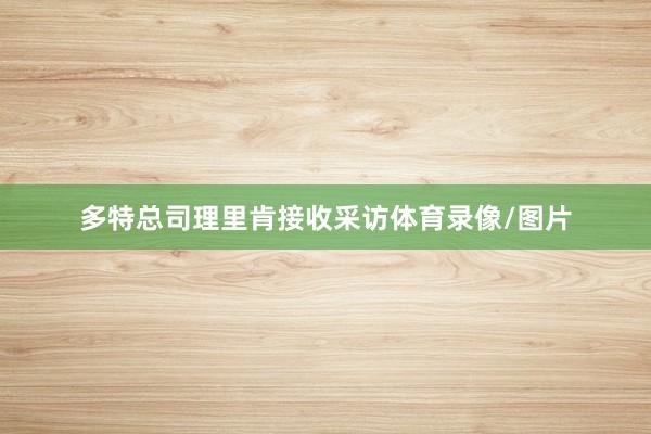 多特总司理里肯接收采访体育录像/图片