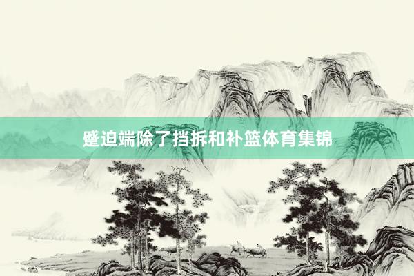 蹙迫端除了挡拆和补篮体育集锦