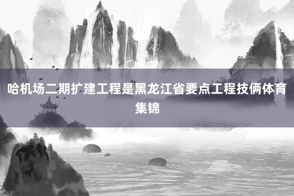 哈机场二期扩建工程是黑龙江省要点工程技俩体育集锦