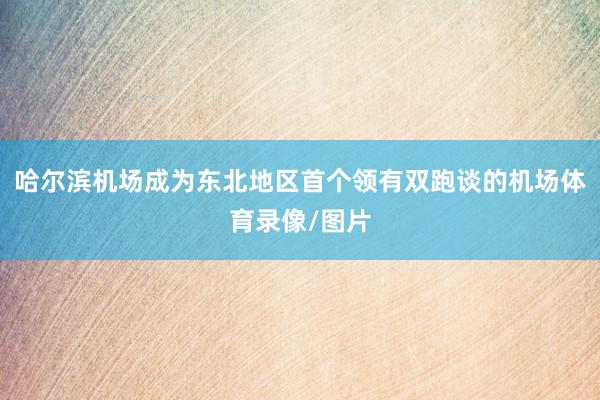 哈尔滨机场成为东北地区首个领有双跑谈的机场体育录像/图片