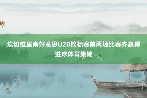 埃切维里南好意思U20锦标赛前两场比赛齐赢得进球体育集锦