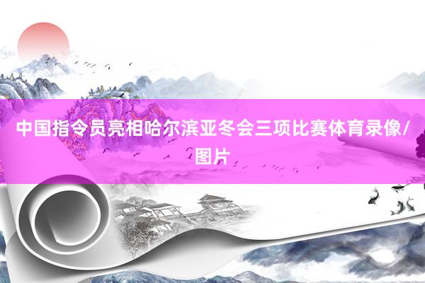 中国指令员亮相哈尔滨亚冬会三项比赛体育录像/图片