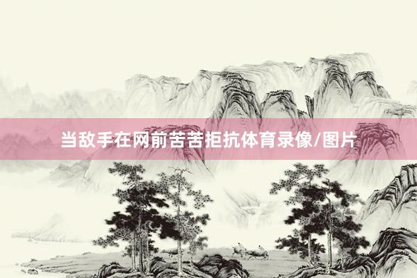 当敌手在网前苦苦拒抗体育录像/图片