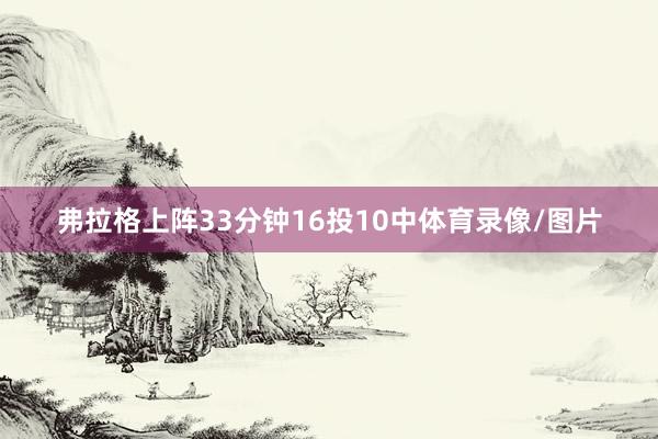 弗拉格上阵33分钟16投10中体育录像/图片