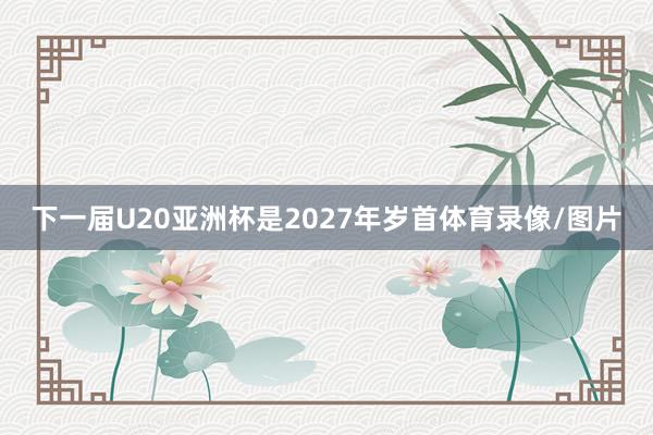 下一届U20亚洲杯是2027年岁首体育录像/图片