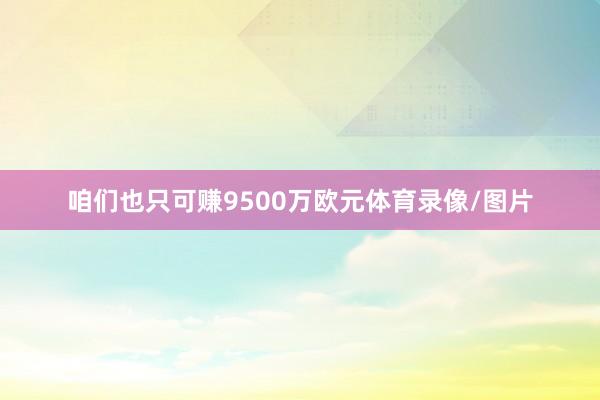 咱们也只可赚9500万欧元体育录像/图片