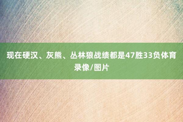 现在硬汉、灰熊、丛林狼战绩都是47胜33负体育录像/图片