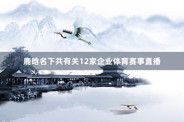 鹿晗名下共有关12家企业体育赛事直播