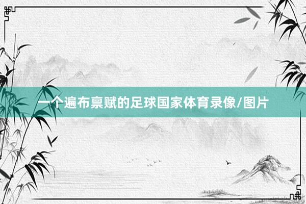 一个遍布禀赋的足球国家体育录像/图片