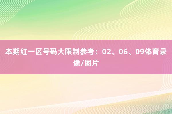 本期红一区号码大限制参考：02、06、09体育录像/图片