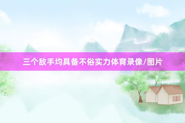 三个敌手均具备不俗实力体育录像/图片