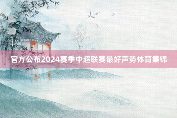 官方公布2024赛季中超联赛最好声势体育集锦