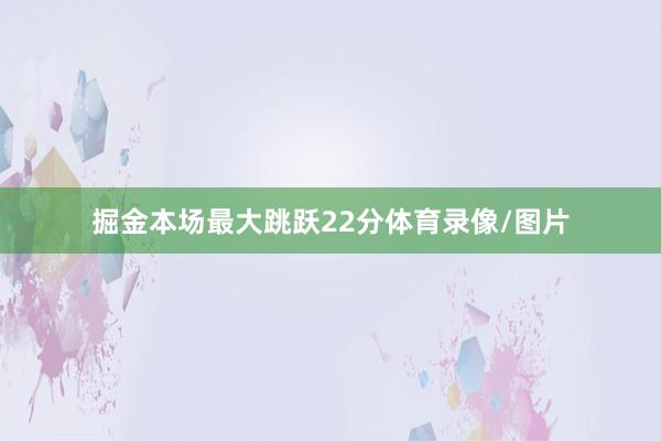 掘金本场最大跳跃22分体育录像/图片