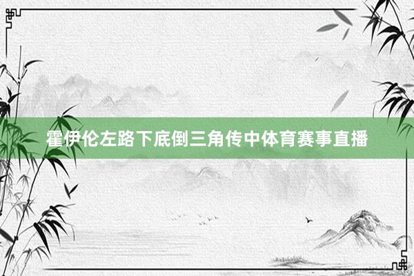 霍伊伦左路下底倒三角传中体育赛事直播
